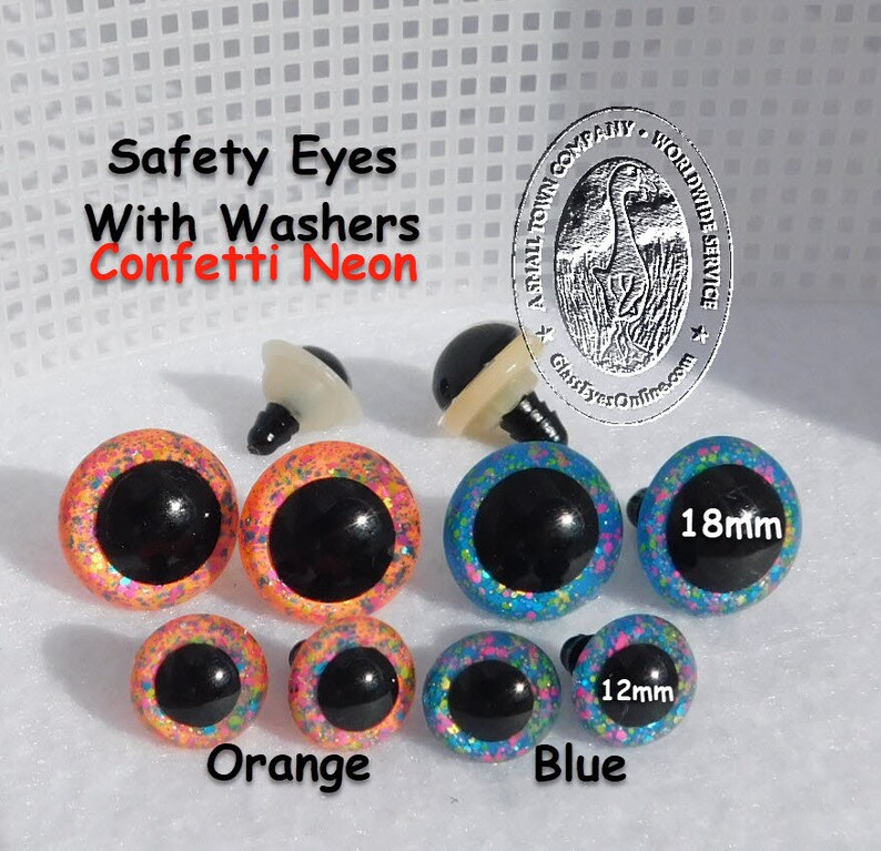6 PAIR Safety Eyes Size 10mm to 45mm Mix Colors Hand Painted Etsy