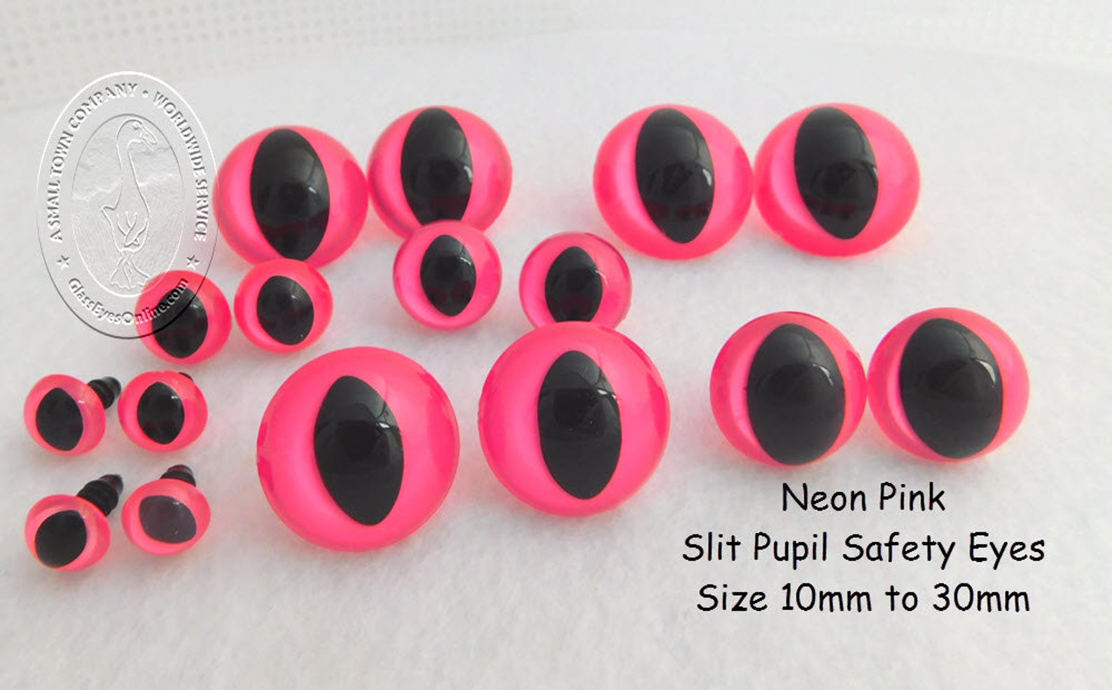 Cat Safety Eyes 4 Pair Neon Colors 10mm to 30mm SLIT Pupil Etsy