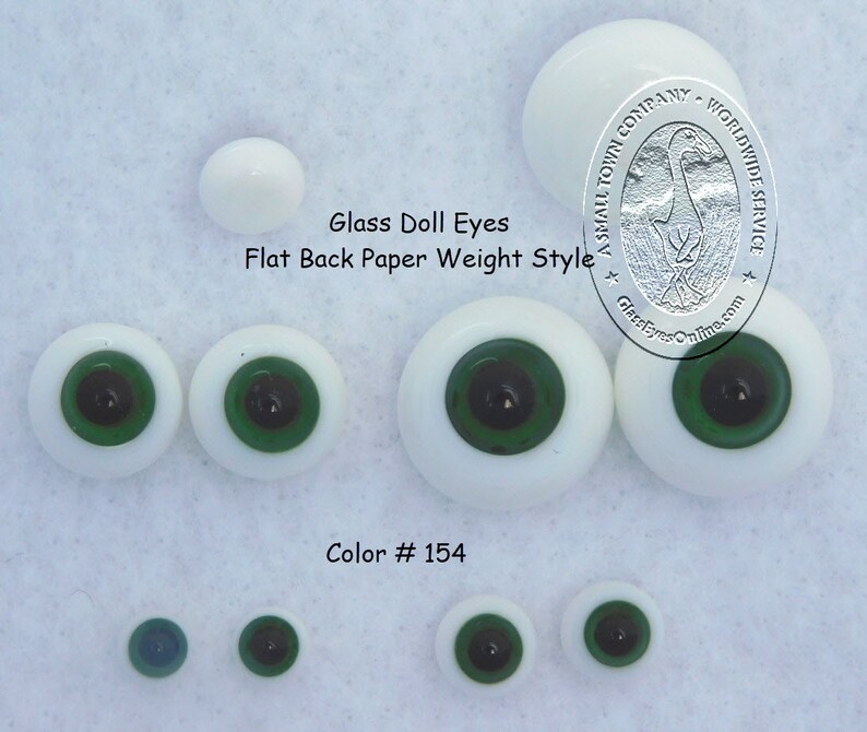 Glass Doll Eyes Paperweight 6mm to 18mm 1 Pair Sculpture Etsy
