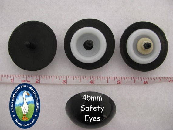 8mm Black Safety Eyes for Toy Making - Creative Me