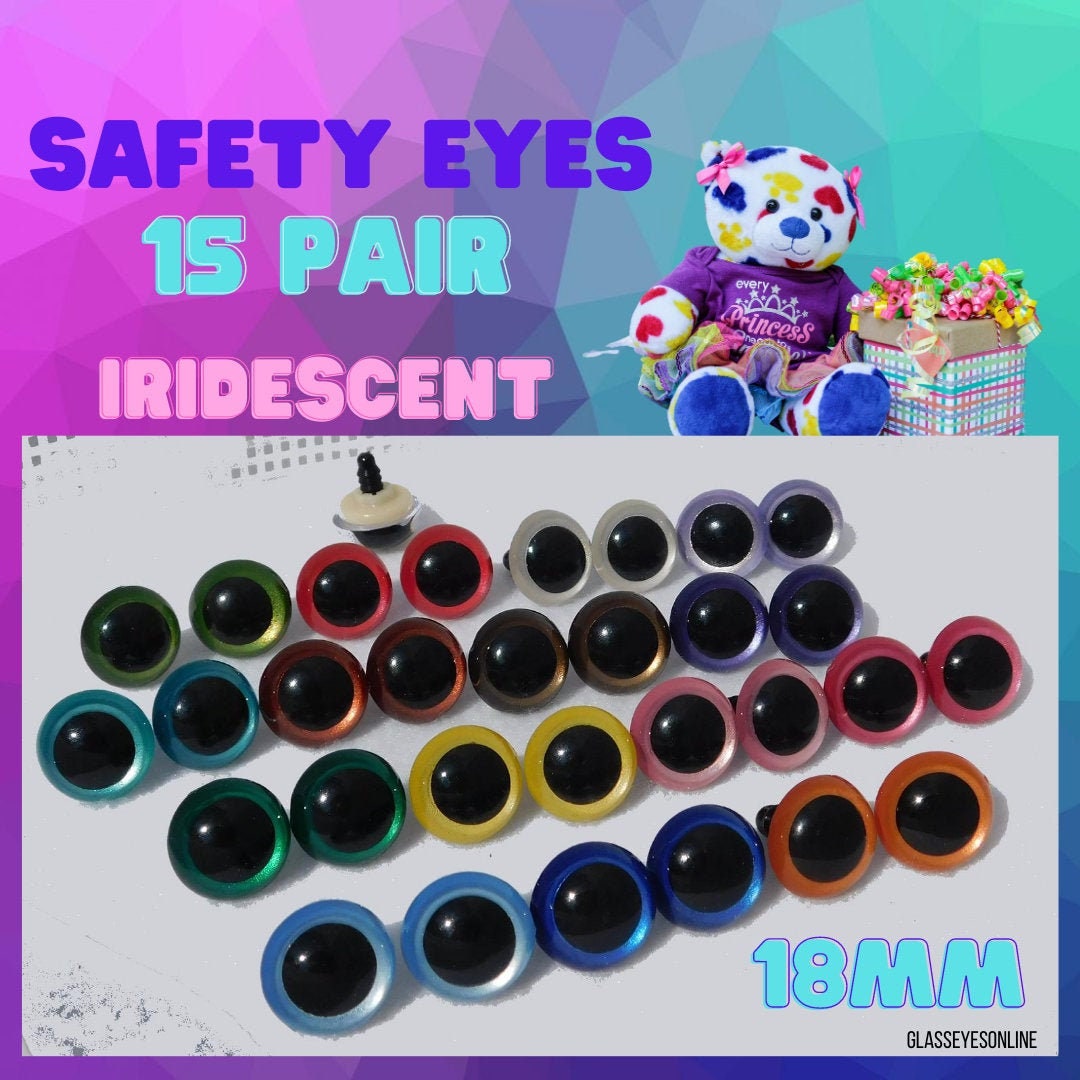 PURPLE Hand Painted Eyes 12 Mm 15 Mm 18 Mm 20 Mm Safety Eyes