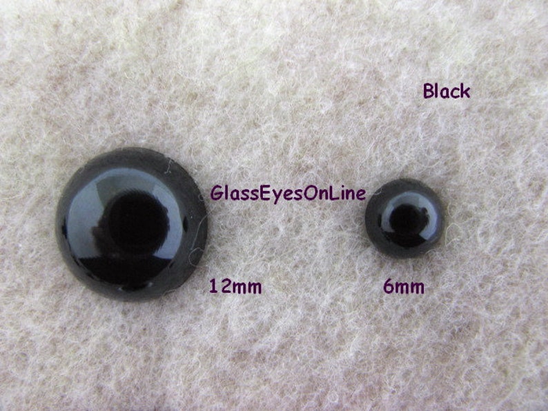 28 PAIR BLACK Plastic Safety Eyes Assorted Sizes 6mm to 13mm Etsy
