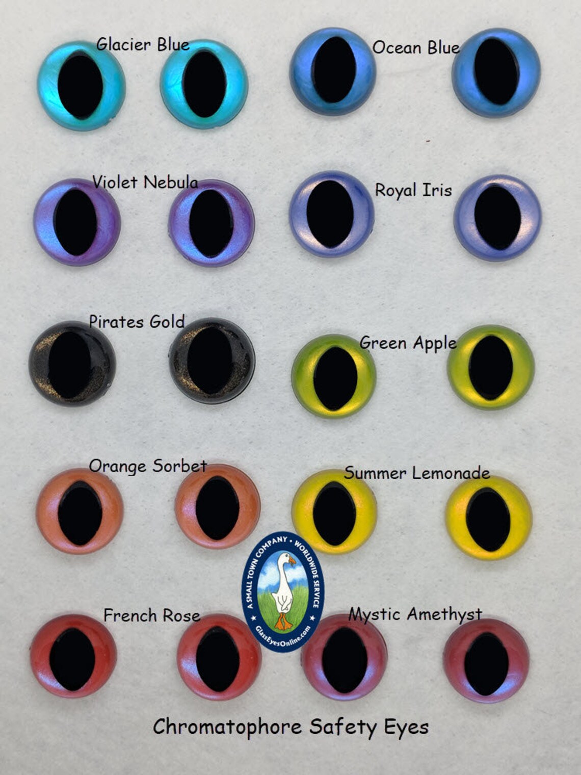 Cat Safety Eyes 4 Pair SLIT Pupil Safety Eyes Chromatophore Etsy