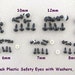 28 PAIR BLACK Plastic safety Eyes Assorted Sizes 6mm to 13mm for teddy bears, puppets, dolls, sewing, crochet, amigurumi (PE-1)