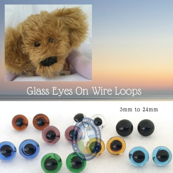 Hand Made English Glass Eyes - Size 4mm to 18mm - for Teddy Bears