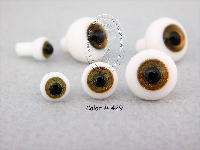 1 PAIR Glass Doll Eyes Sparkle Iris 6mm or 8mm or 12mm Solid Etsy