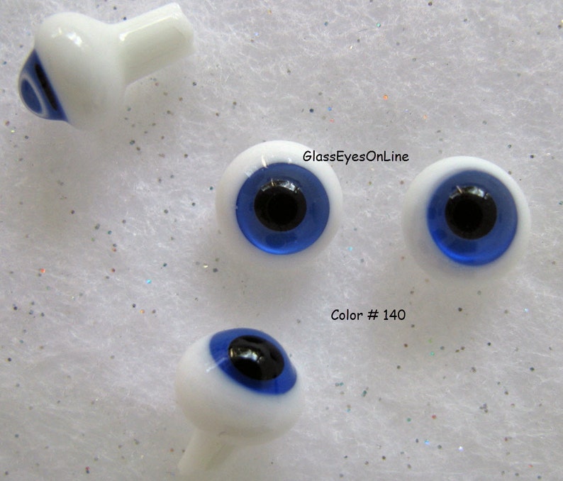 1 PAIR Solid Glass Doll Eyes Fantasy Colors Size 6mm or 8mm or Etsy