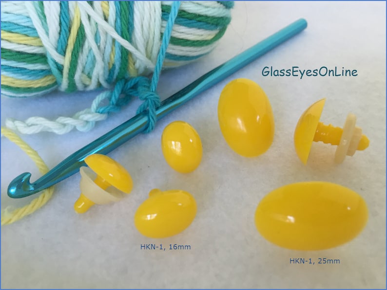 20 Pc. 5mm to 25mm Yellow Oval Hello Kitty Noses Buttons Etsy