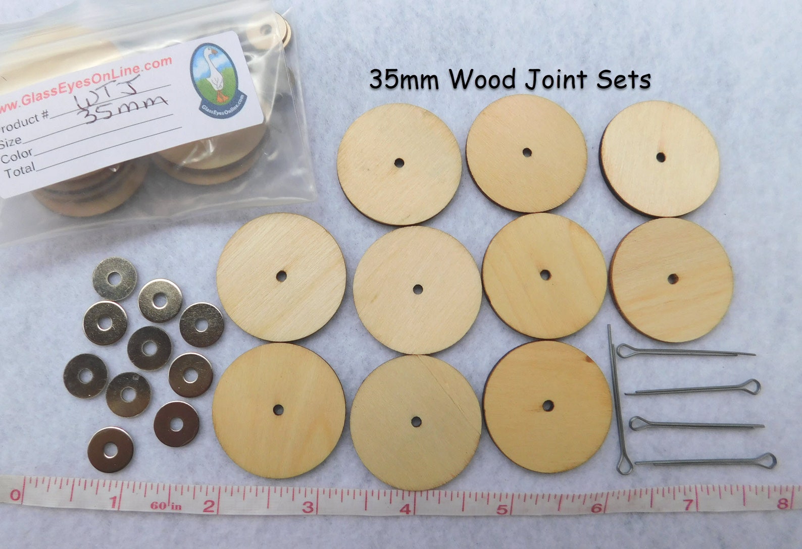 5 PlyWood Joints Size 6mm to 35mm For 1 Teddy Bear Joint Set Etsy