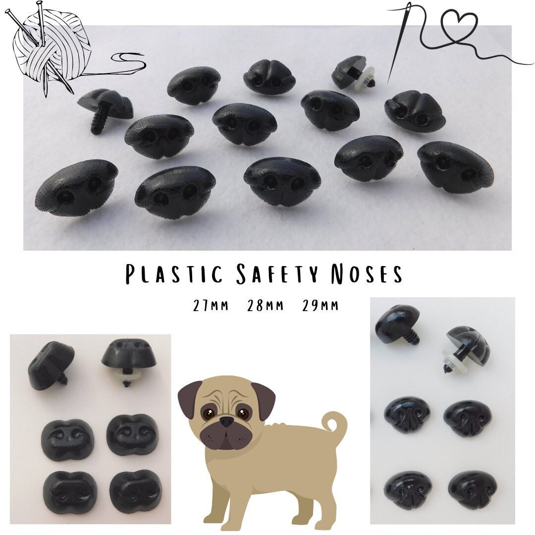 12 Teddy Bear or Puppy Noses 3 Styles 27mm or 28mm or 29mm Wide