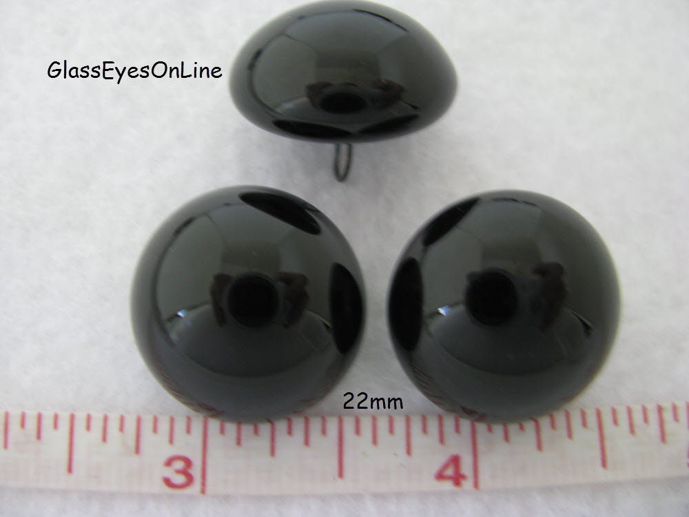 28 PAIR BLACK Plastic Safety Eyes Assorted Sizes 6mm to 13mm for Teddy Bear  Puppet Doll Sewing Crochet Amigurumi PE-28PR 