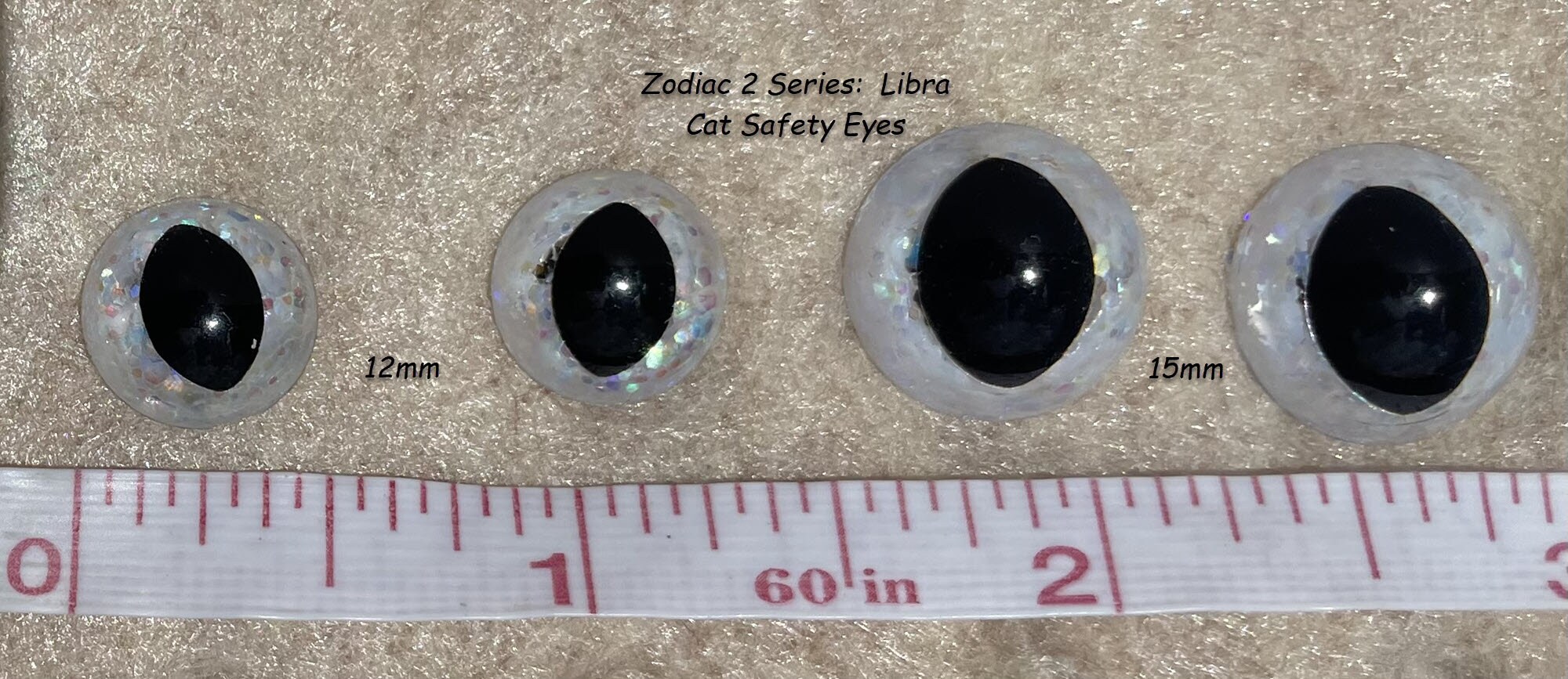 Safety Eyes Slit Pupil Zodiac - 1 Pair