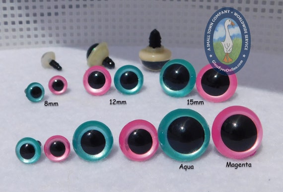 6 PAIR Safety Eyes Zodiac Series Hand Painted 10mm to 30mm Fantasy Arts &  Crafts Doll Teddy Bear Use in Crochet Sew Knit Craft Eyes ZOPE 