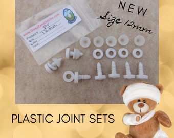 Plastic Joint Sets For a Complete Teddy Bear or Plush Animal 12mm 15mm 20mm 30mm ( PJ-1 )