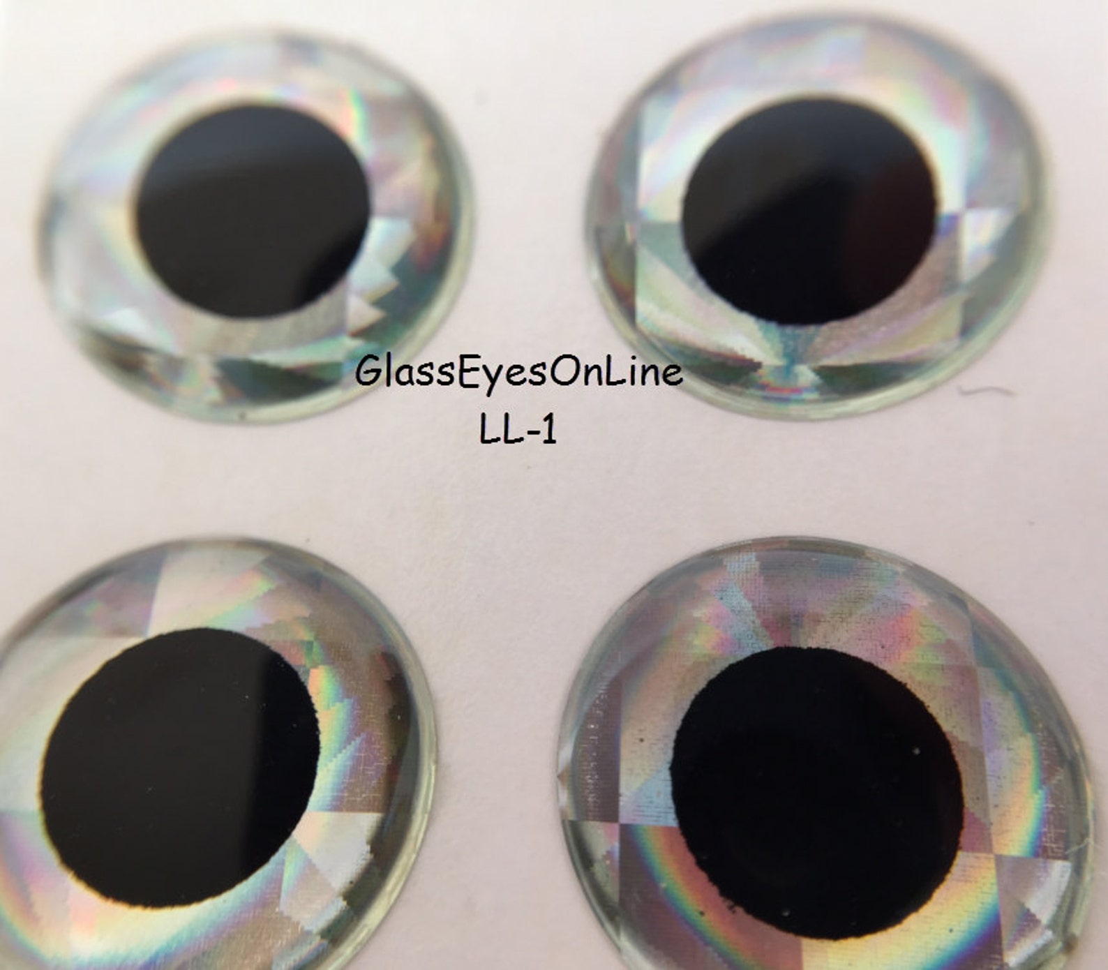 100 Pairs 2mm to 16mm Fish Lure Eyes Flat with Glue On Backs Etsy