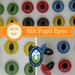Happy Birthday ETSY 14 PAIR 5mm or 6mm or 8mm Plastic Sew-On Eyes Slit Pupils MIx Colors for Cats, Frogs, Dragons, Fairies, Mermaids sew, c