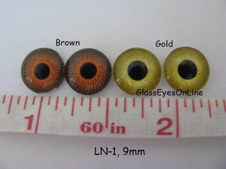 8 PAIR 9mm Plastic Doll Eyes Iris Lens Pupil with Flat Back Etsy