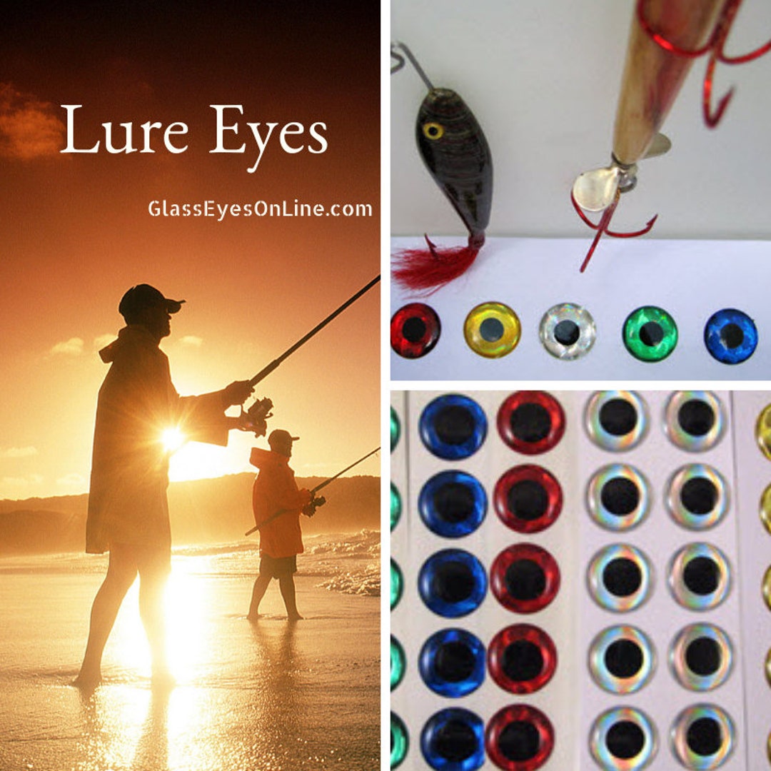 3D Fishing Lure Eyes Red 5 mm - Adhesive Lure Eyes - KB