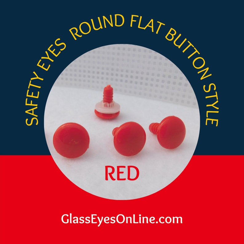 12 PAIR 15mm Safety Eyes Noses Buttons Flat Round No Pupil Etsy