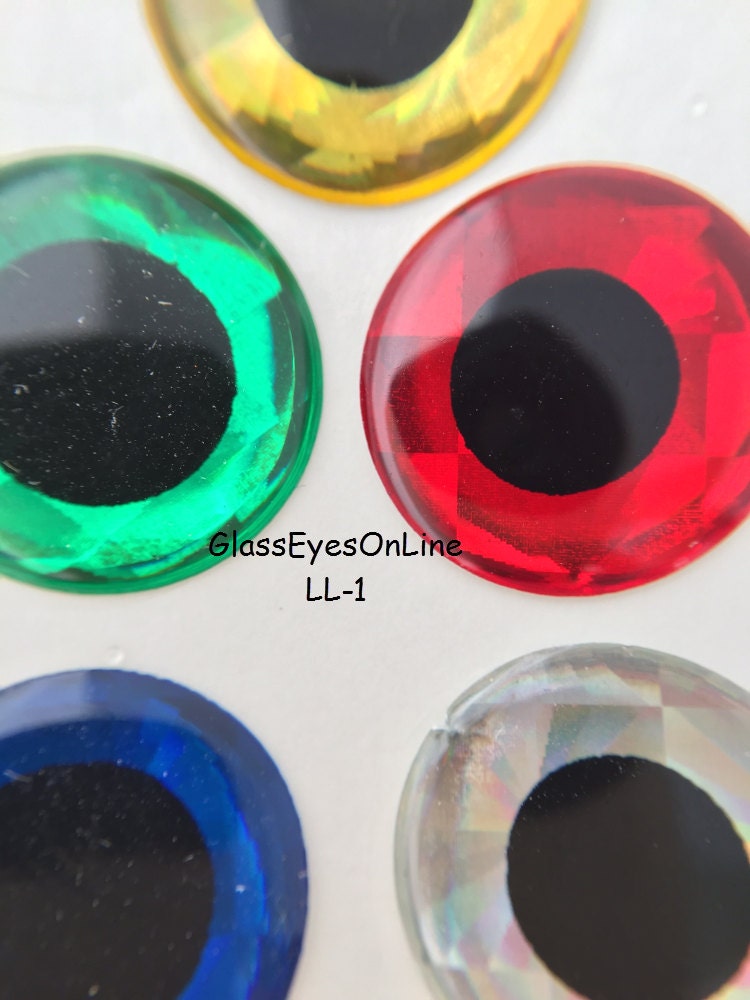 100 Pairs 2mm to 16mm Fish Lure Eyes Flat with Glue On Backs Etsy