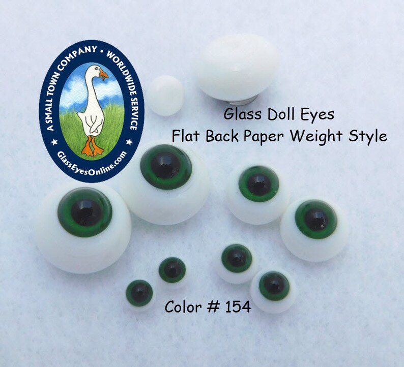 Glass Doll Eyes Paperweight 6mm to 18mm 1 Pair Sculpture Etsy