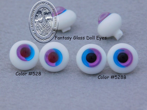 6mm Round Glass Doll Bear Craft Glass Eyes Eyeball For BJD Dolls and Craft  Making Accessory (Light Gray) 