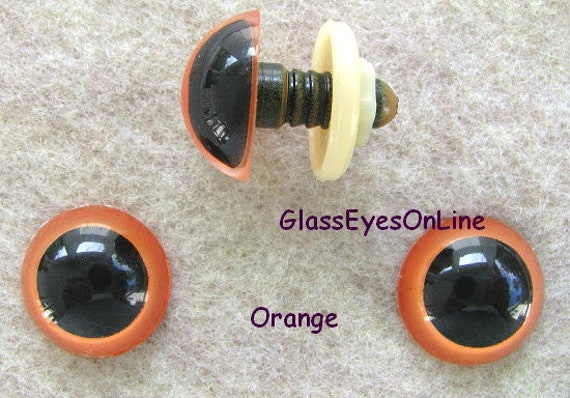 2 Paar Sicherheits-Augen 26mm - Braun Für Stofftiere & Amigurumi