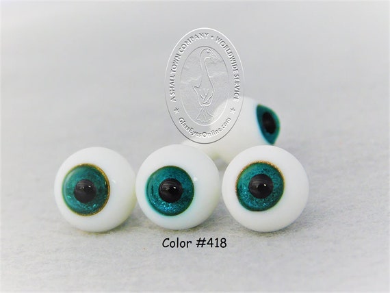 small glass doll eyes 8mm Green Popular size 8mm Glass Paperweight Doll Eyes
