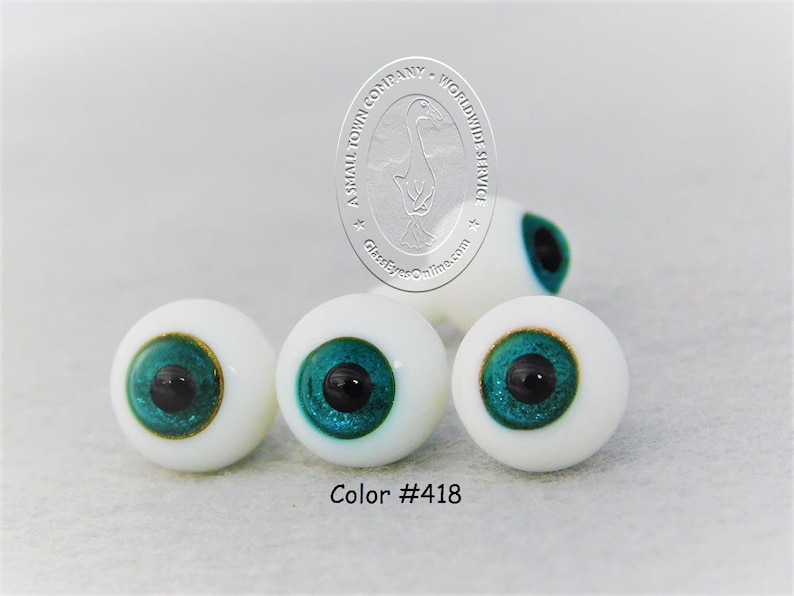 1 PAIR Glass Doll Eyes Sparkle Iris 6mm or 8mm or 12mm Solid Etsy