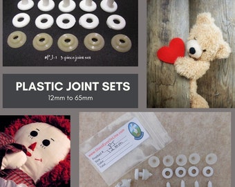 Plastic Joint Sets for Complete Teddy Bear Doll Plush Animal 12mm to 65mm PJ-1