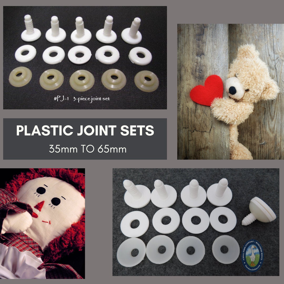 Juntas de animales de plástico para muñecas juguete suave//oso de peluche que 50set Venta caliente