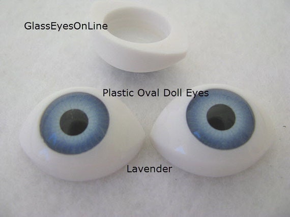 Plastic Oval Doll Eyes 1 Pair