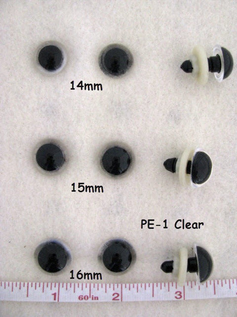 6 PAIR Clear Safety Eyes Paint Backs for Unique Colors or Etsy