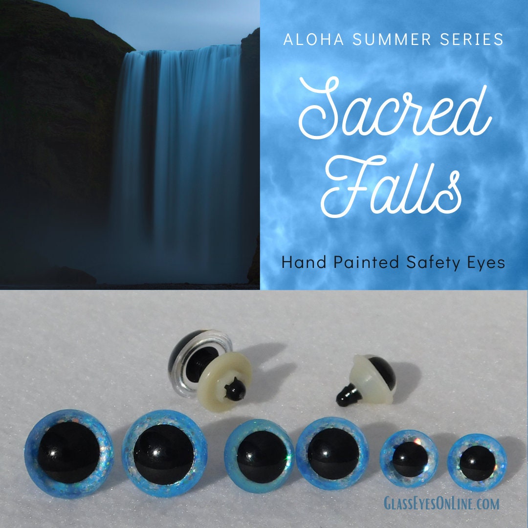 6 PAIR Aloha Summer Series Hand Painted Safety Eyes 10mm to 30mm for Doll  Teddy Bear in Crochet Sewing Amigurumi Art & Craft Eyes ALOHA 