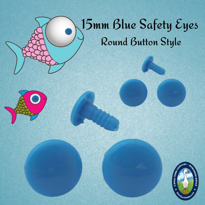 12 PAIR 15mm Safety Eyes Noses Buttons Flat Round No Pupil Etsy