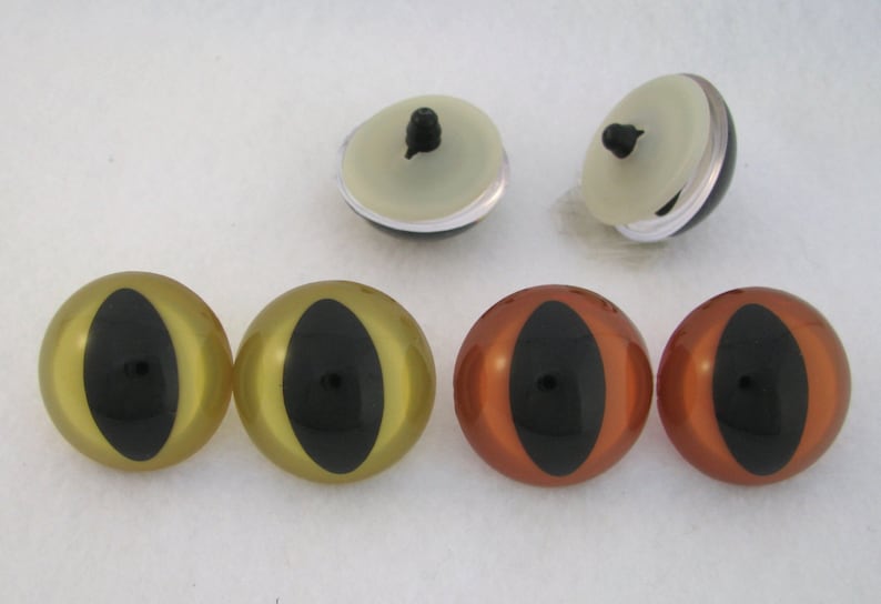 2 PAIR Cat Safety Eyes 25mm or 28mm or 30mm SLIT Pupils With Etsy