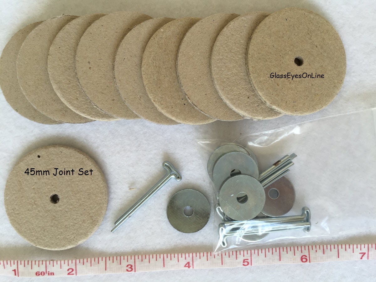 5 joint kits for Teddy Bears with Cardboard Disc 40 MM/Teddy-joints 