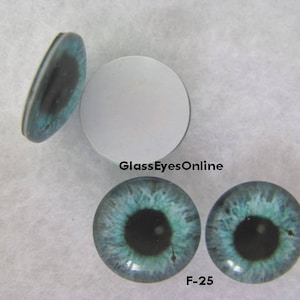 Googly Eyes For Crafts 10 Pairs 30mm Glow In Dark Glass Dinosaur Eyes - Round Dome Cabochons For DIY Crafts Glow In Dark Animal Eyes - Foto 3