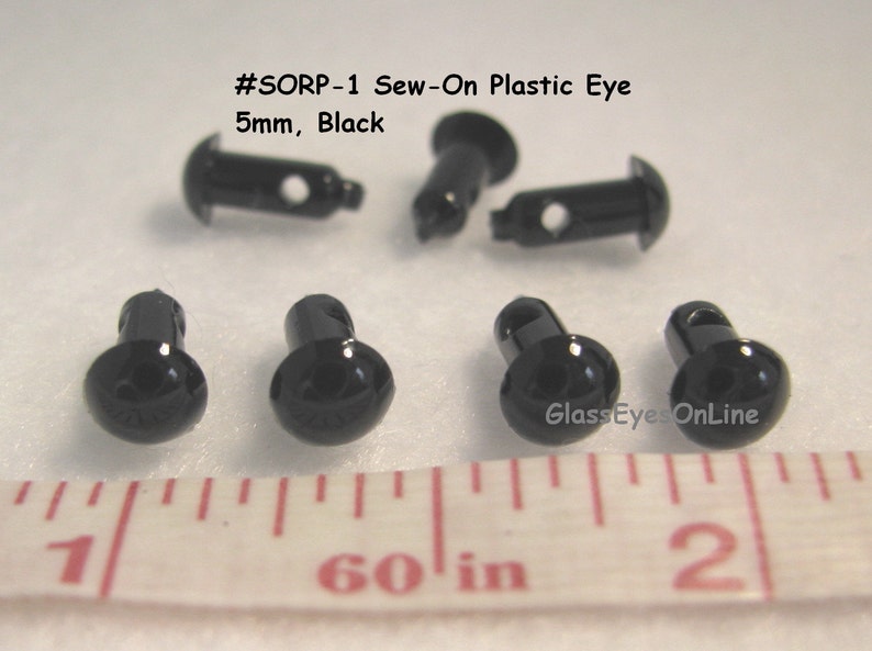 6 Pair 5mm SEW ON Plastic Safety Eyes Choose Color for Dolls Etsy Canada