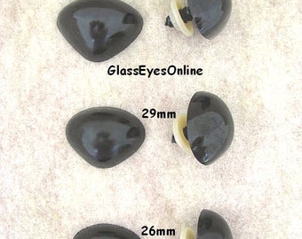 10 Triangle Shape Safety Noses, Buttons, Eyes, Size 26mm or 29mm or 33mm or Mix Sizes for Puppets, Clowns, Dolls, Sewing, Crochet (TN-1)