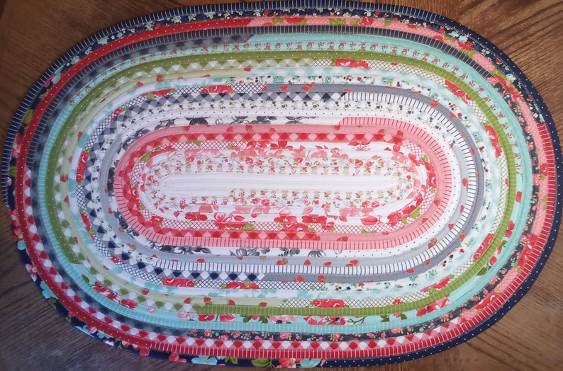 Handmade Jelly Roll Rug 100 Percent Cotton Washable Rug Etsy