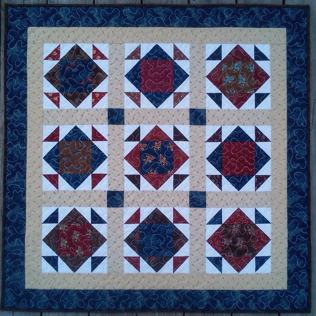 Handmade Quilt Wall Hanging or Table Topper Civil War Etsy