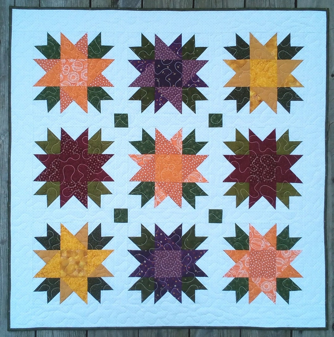 Handmade Quilt Wall Hanging or Table Topper Fall Autumn Etsy