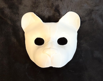 3d Printed Plastic Animal Mask Therian Costume Gear- Large Cat
