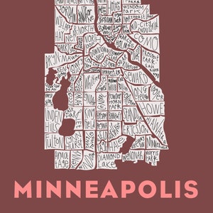 Impression quartier de la ville de Minneapolis