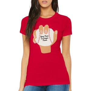 Baseball Softball Personalize Your Own T-shirt Womens T-Shirt Sweatshirt image 9
