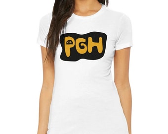 T-shirt disegnata PGH / / T-shirt da donna / Felpa Pittsburgh Gift