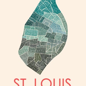 Impression dessinée à la main du plan de la ville du quartier de Saint-Louis