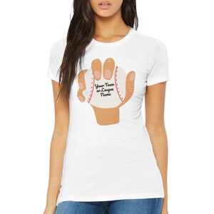 Baseball Softball Personalize Your Own T-shirt Womens T-Shirt Sweatshirt image 4