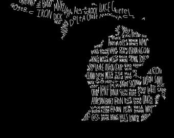 Michigan County Hand-Drawn Map – Digital SVG + PNG with Personal/Charity License